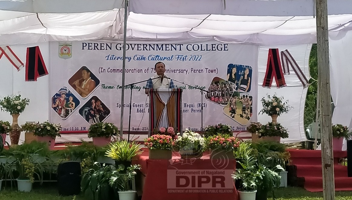 LITERARY CUM CULTURAL FEST HELD AT PEREN GOVERNMENT COLLEGE