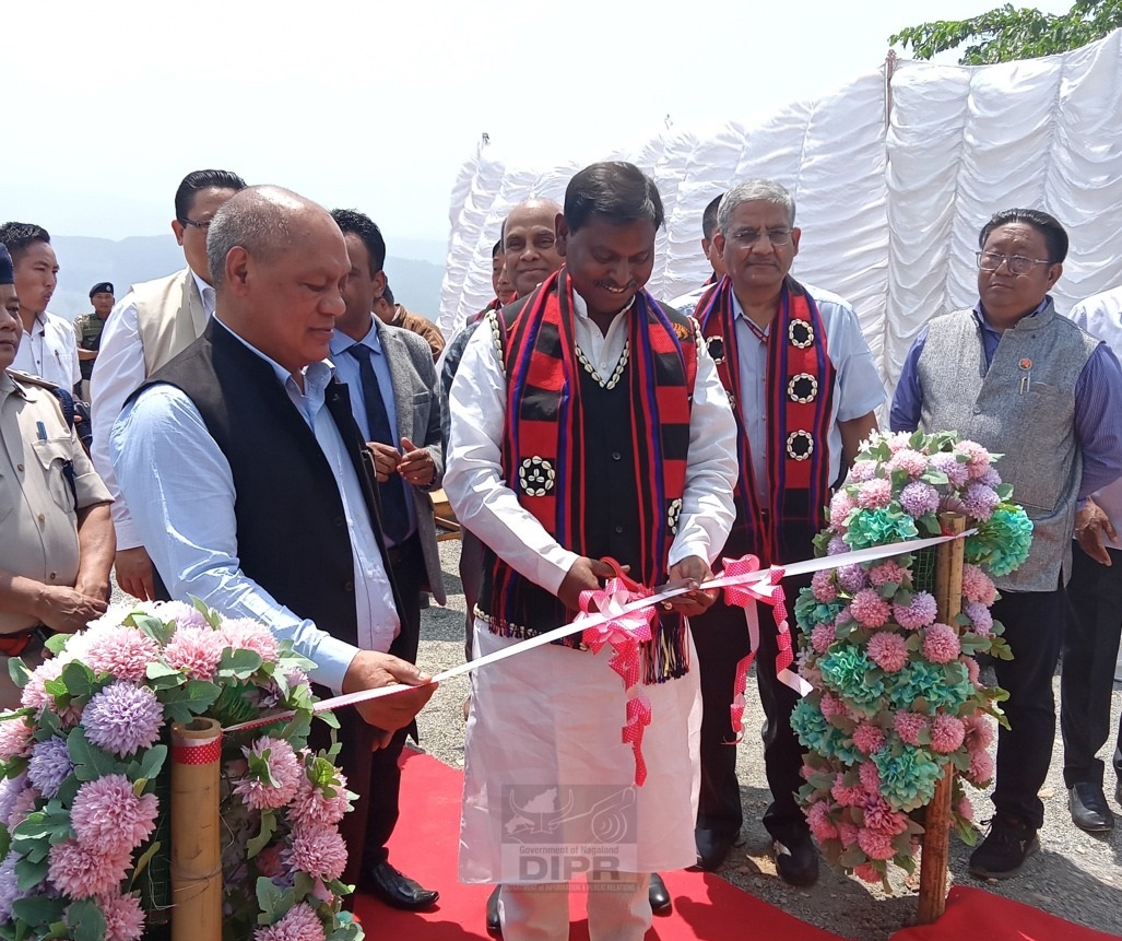 Union Minister, Arjun Munda laying the foundation stone of Eklavya Model Residential School at Kiphire