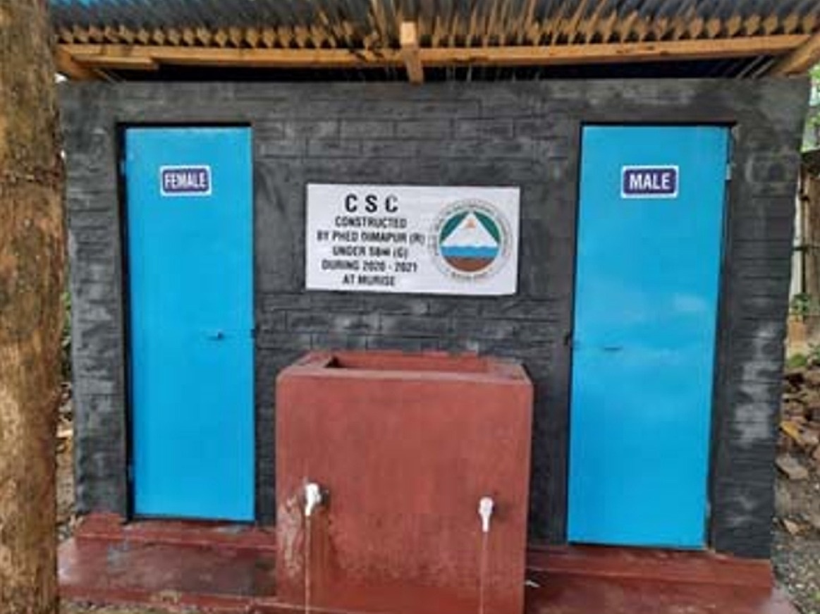 A typical Community Sanitary Complex Located at Dimapur