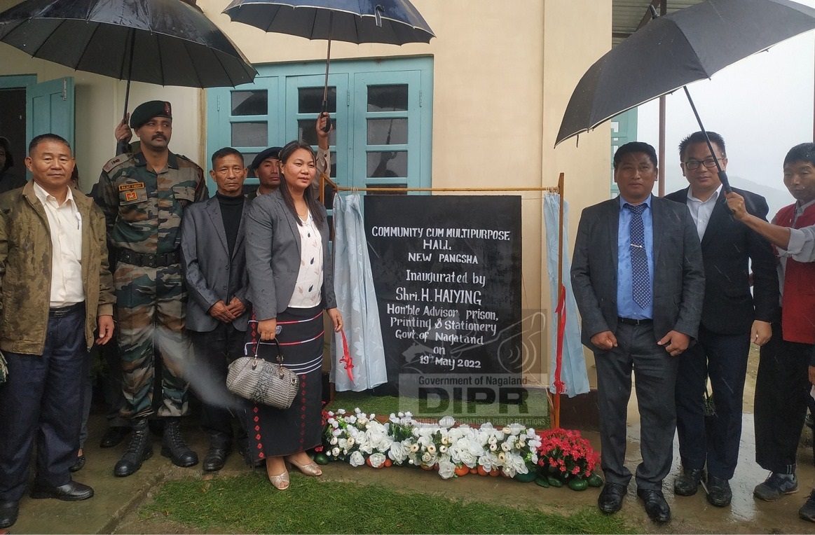 H. HAIYING INAUGURATES COMMUNITY CUM MULTI-PURPOSE HALL AT NEW PANGSHA VILLAGE