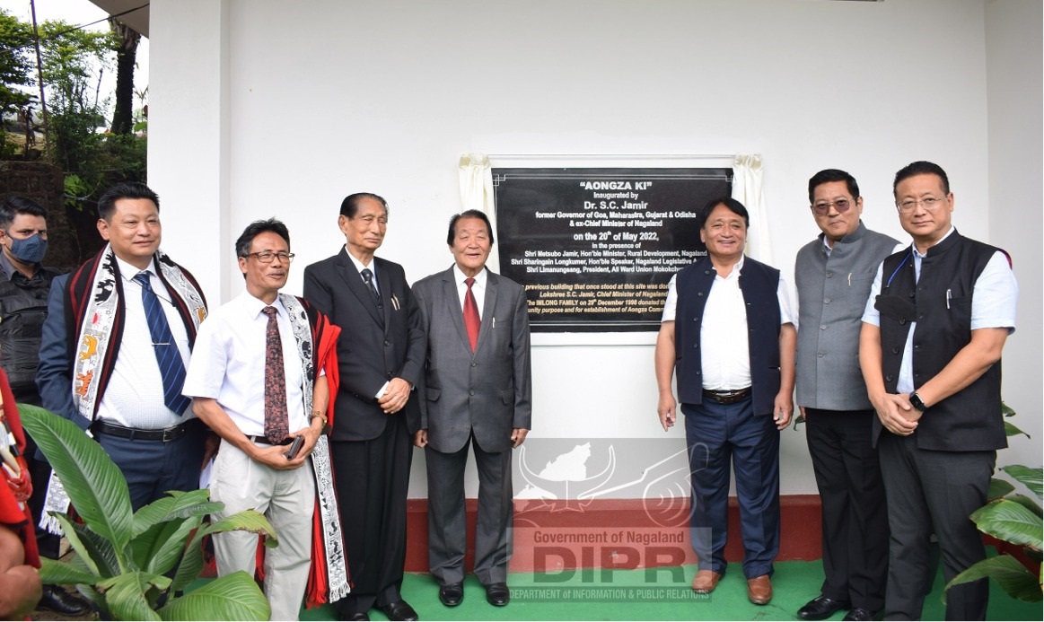 S. C. JAMIR INAUGURATES COMMUNITY BUILDING AT MOKOKCHUNG WAS
