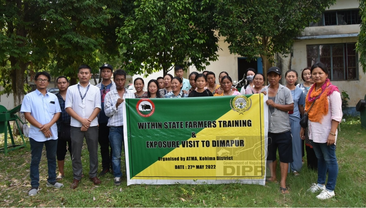 ATMA KOHIMA FARMERS TRAINING CUM EXPOSURE VISIT TO DIMAPUR AND CHUMOUKEDIMA DISTRICT