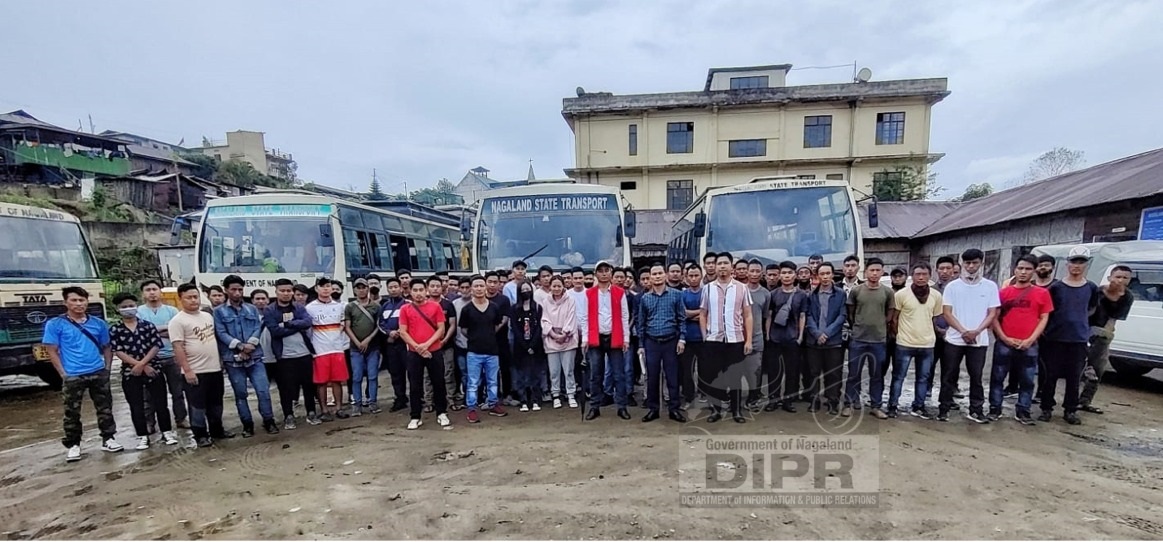 VOLUNTEERS FROM KIPHIRE LEAVE FOR AAPDA MITRA TRAINING