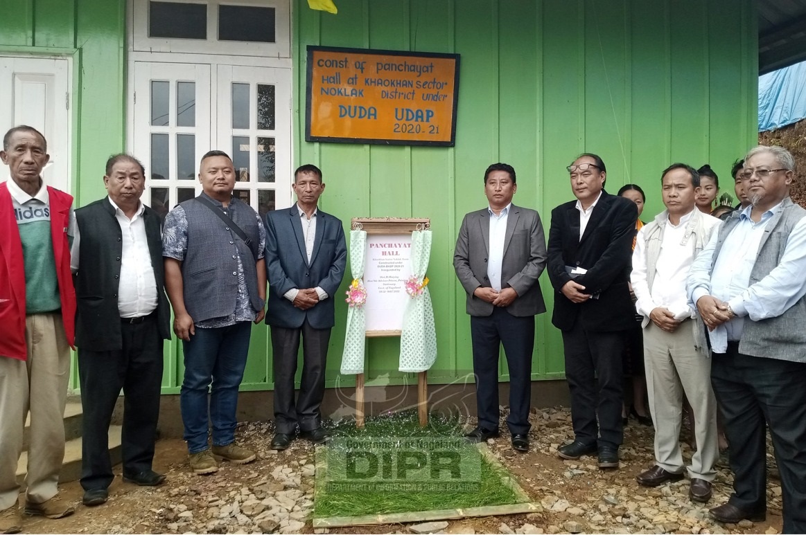 ADVISOR HAIYING INAUGURATES PANCHAYAT HALL AT NOKLAK
