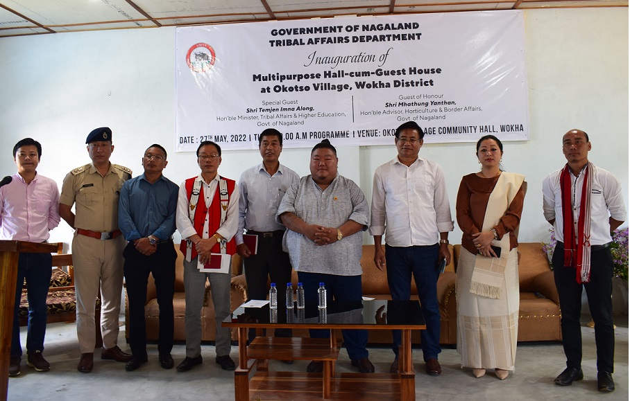 MINISTER IMNA ALONG INAUGURATES MULTIPURPOSE HALL-CUM-GUEST HOUSE AT WOKHA