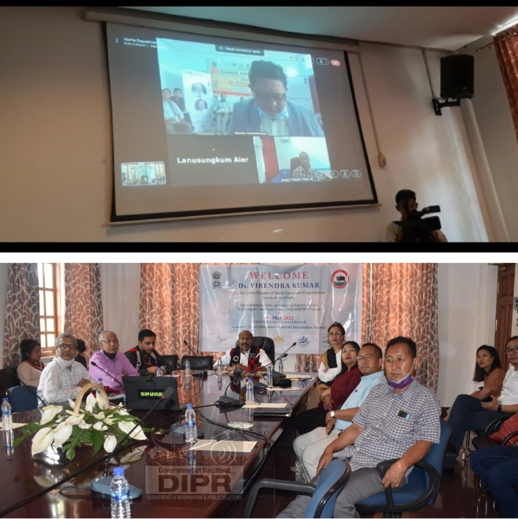 UNION MINISTER, Dr. VIRENDRA KUMAR INTERACTS WITH THE DISTRICT ADMINISTRATION OF KIPHIRE DISTRICT