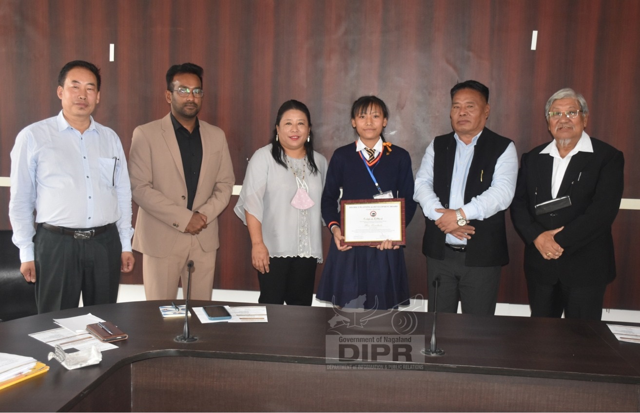 KOHIMA DPDB FELICITATES GOVT. SCHOOL HSLC TOPPER 2022