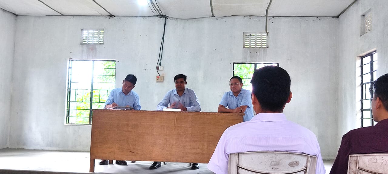  Departmental coordination meeting underway at ADC's Conference Hall, Bhandari on 14th June 2022.