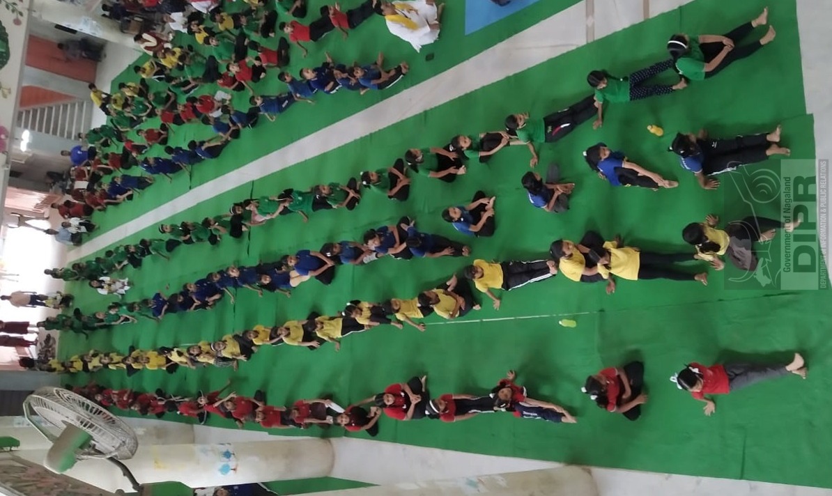 International Day of Yoga at PVHSS Dimapur