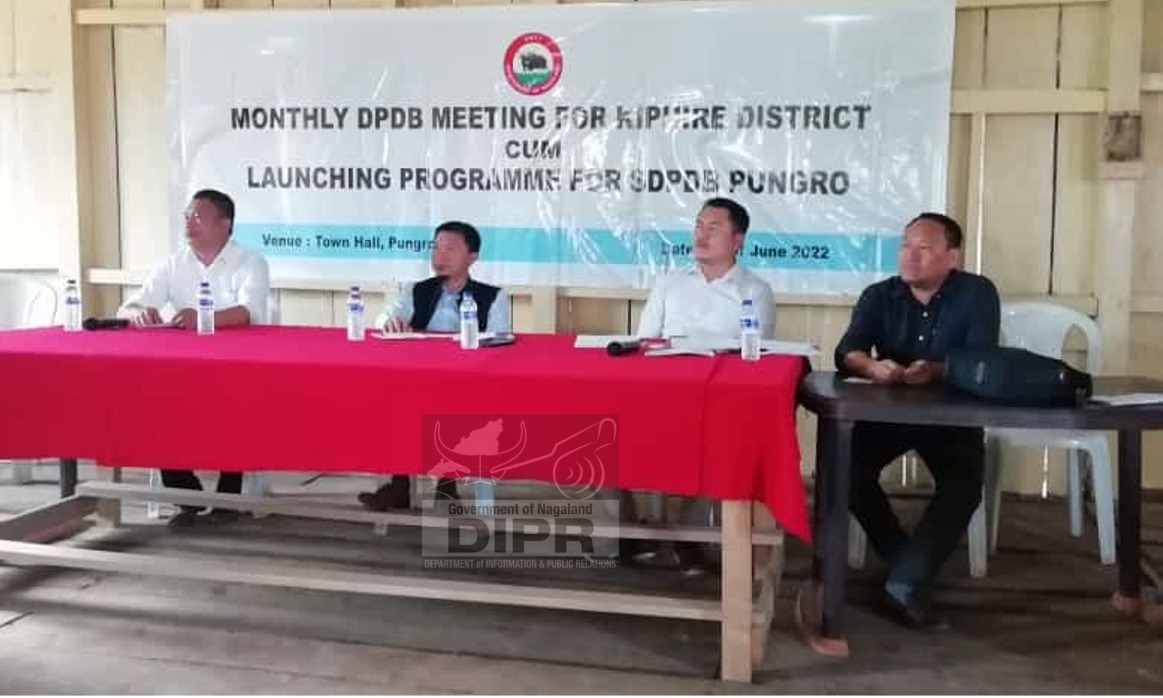 KIPHIRE DPDB MEETING HELD AT PUNGRO & LAUNCHING OF SDPDB PUNGRO