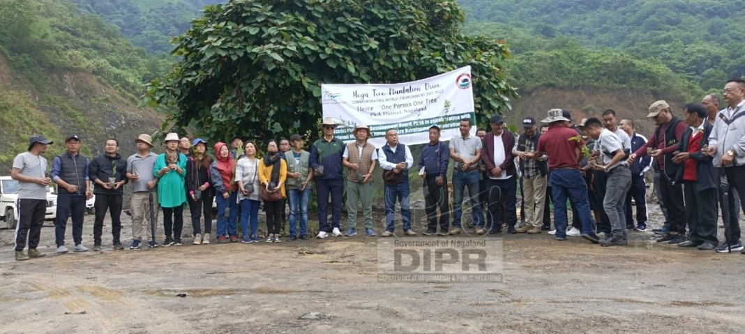 Neiba at the closing function of mega tree plantation drive at Phek