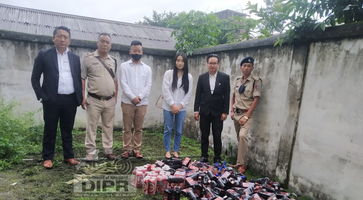SEIZED LIQUOR DESTROYED IN KIPHIRE