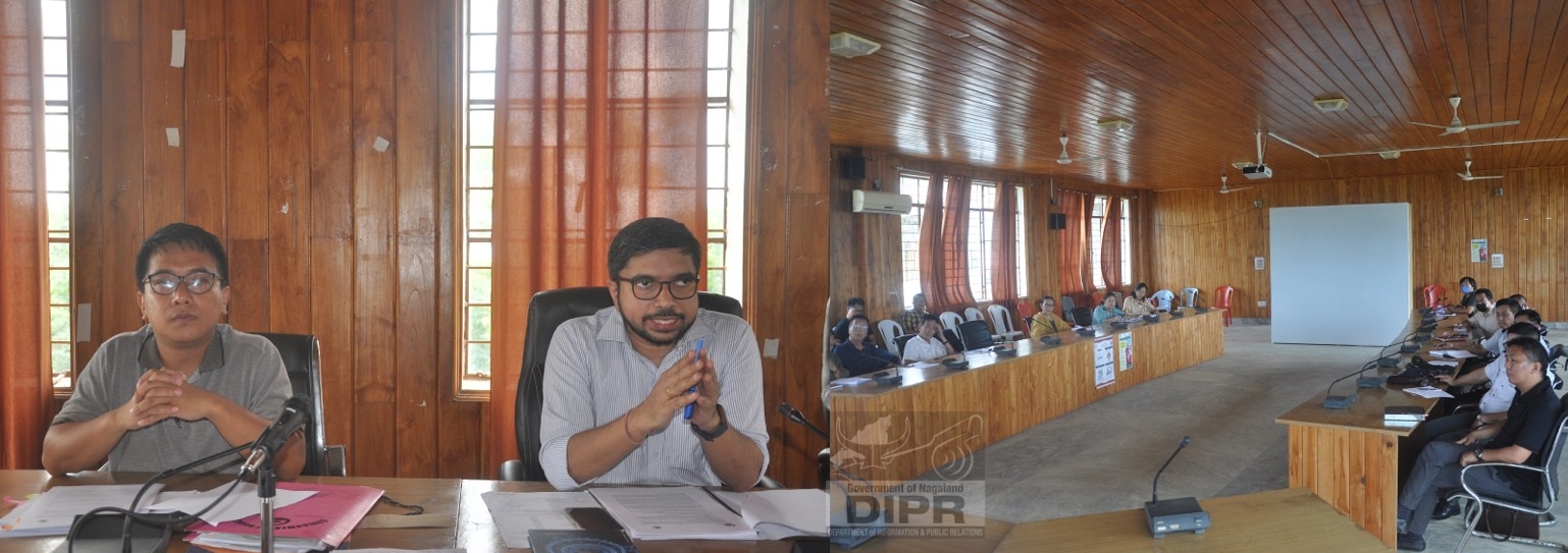 DC Peren, Vineet Kumar, IAS addressing the District Committee for Lighthouse School Complexes