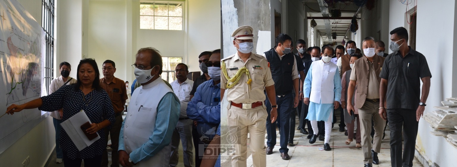 GOVERNOR REVIEWS MEDICAL COLLEGE AND HIGH COURT COMPLEX STATUS