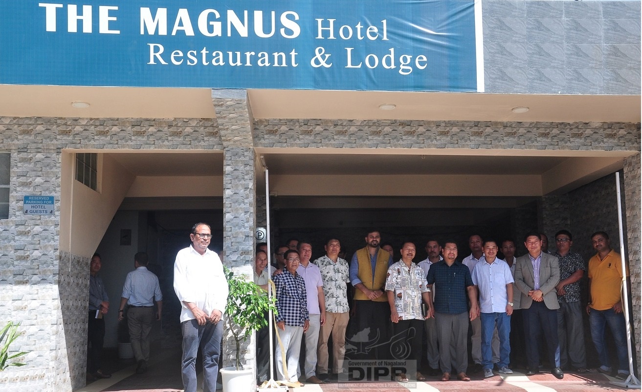 Minister PWD, Housing & Mechanical, Tongpang Ozukum inaugurate Magnus Hotel