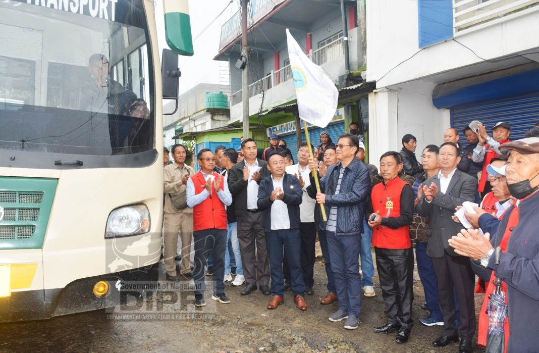 NST BUS SERVICE LAUNCHED AT ZUNHEBOTO DISTRICT