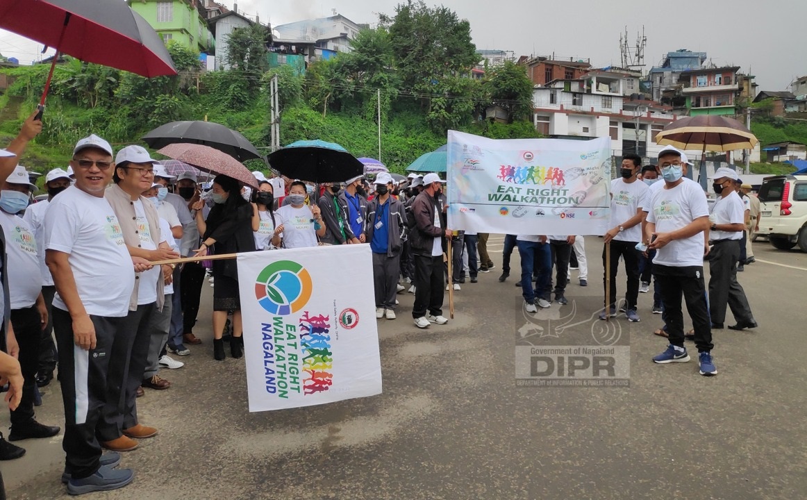 Pangnyu Phom flagged off Eat Right Walkathon at Kohima