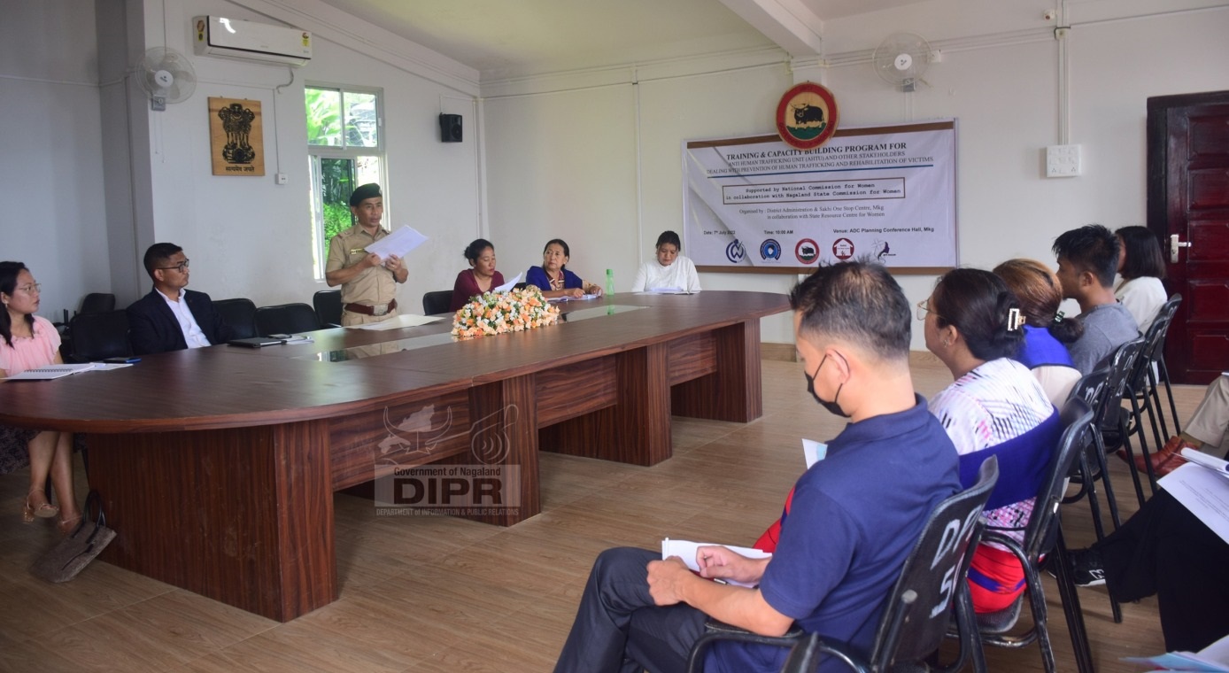 CAPACITY BUILDING PROGRAMME FOR ANTI HUMAN TRAFFICKING UNIT HELD IN MOKOKCHUNG