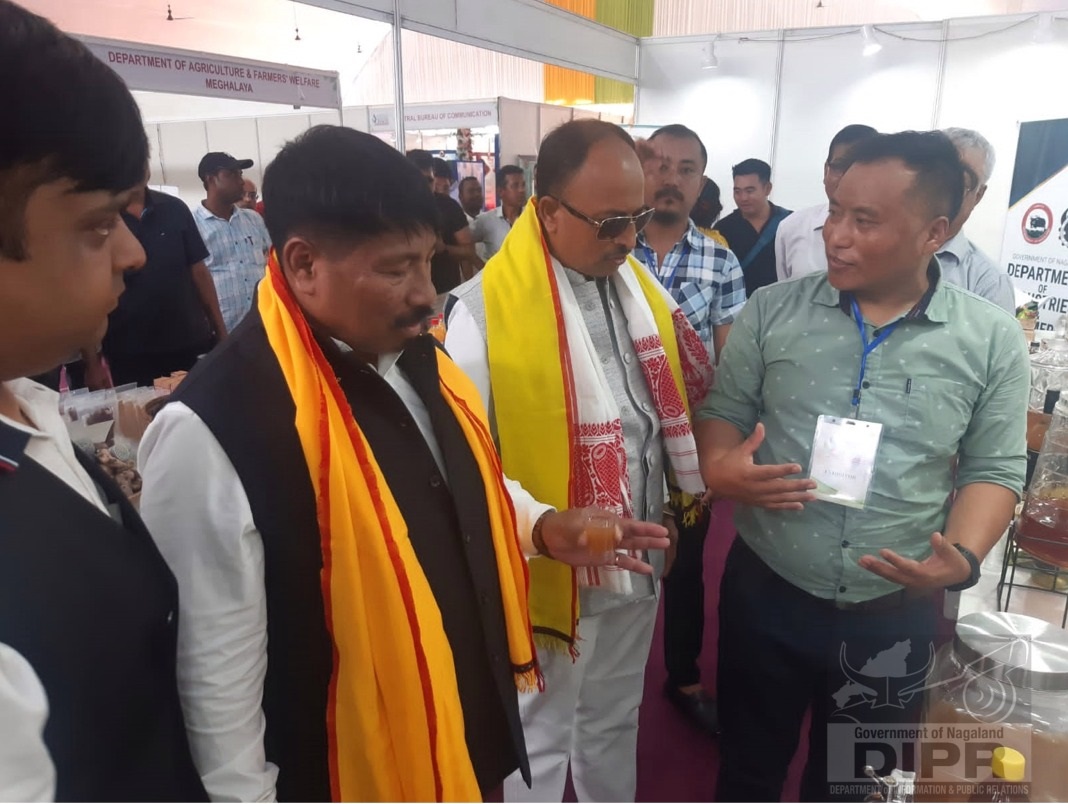 Assam Agriculture Minister visits Nagaland stall during the Vibrant North East Fest at Guwahati