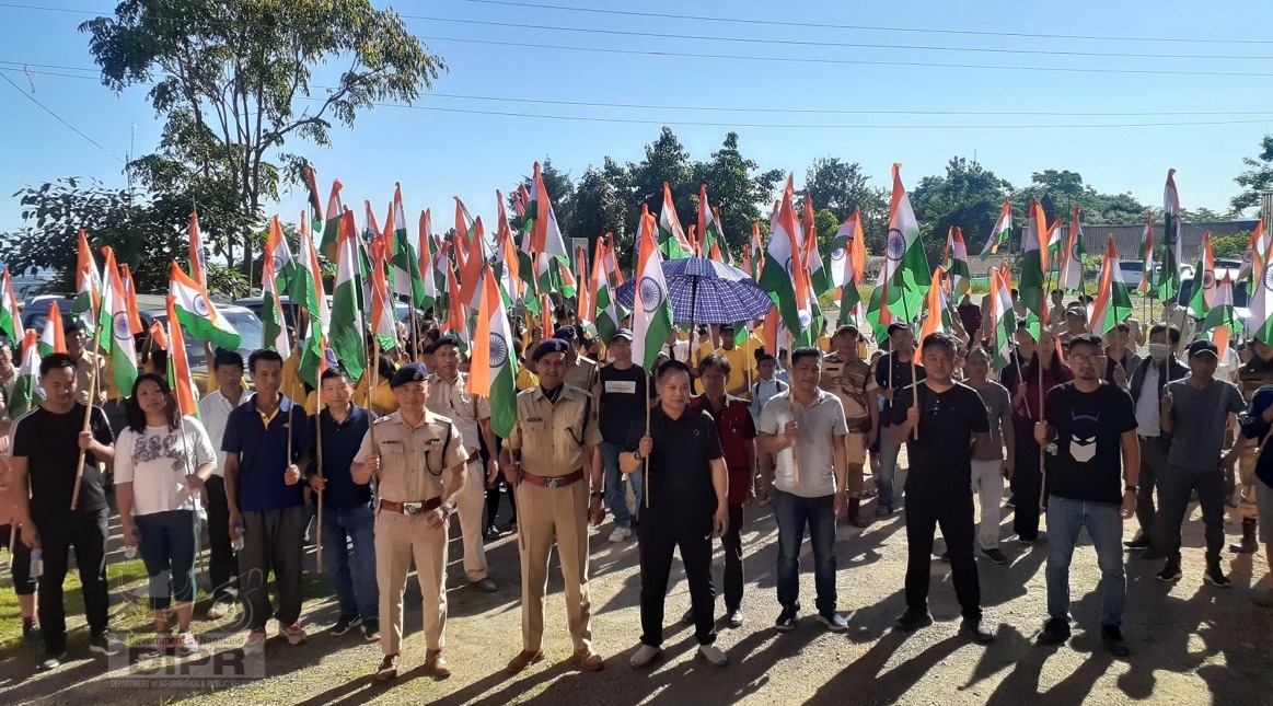 HAR GHAR TIRANGA WALKATHON HELD AT TSEMINYU