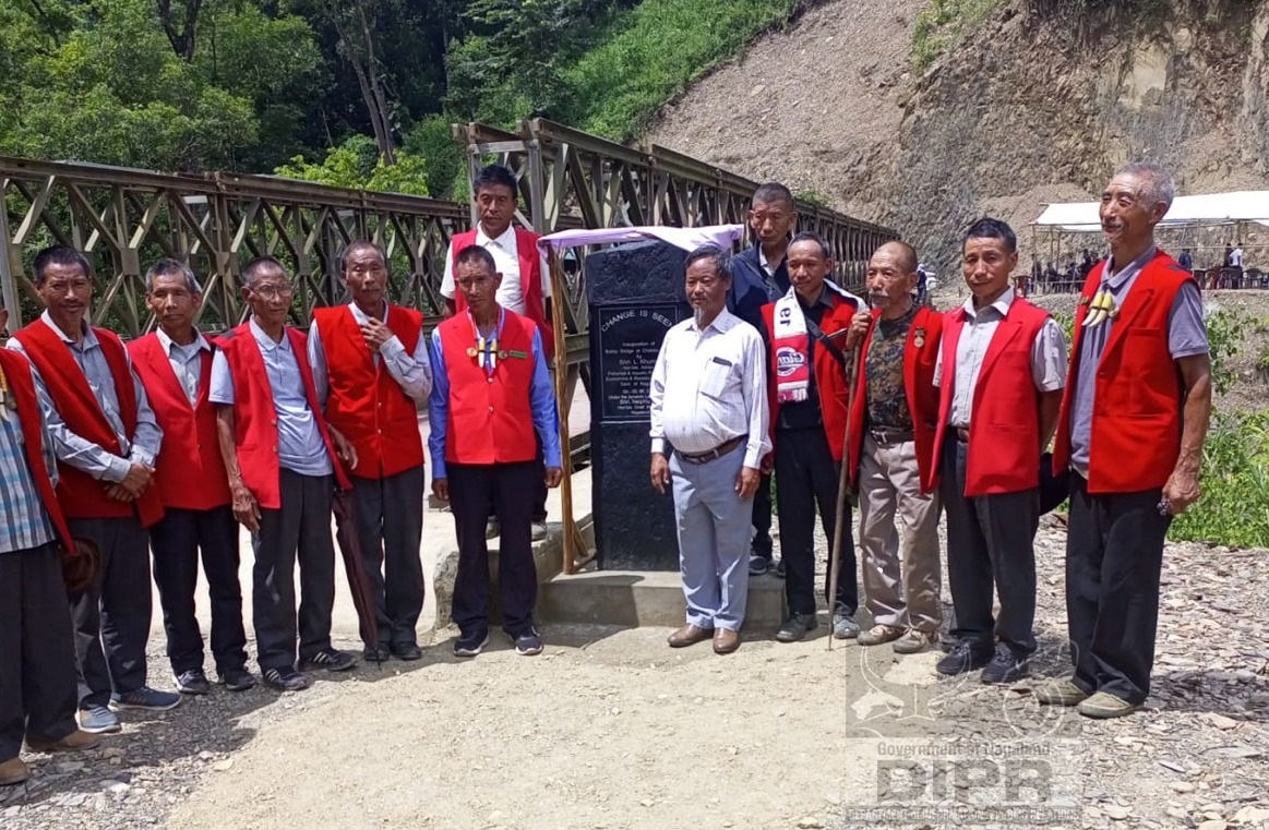  ADVISOR KHUMO INAUGURATES BAILEY BRIDGE IN NOKLAK