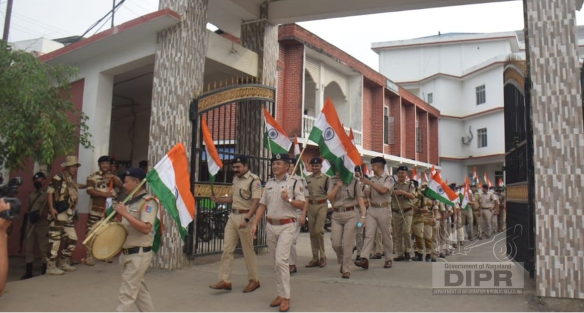 CP ROTHIHU LEADS POLICE PERSONNEL IN HAR GHAR TIRANGA CAMPAIGN