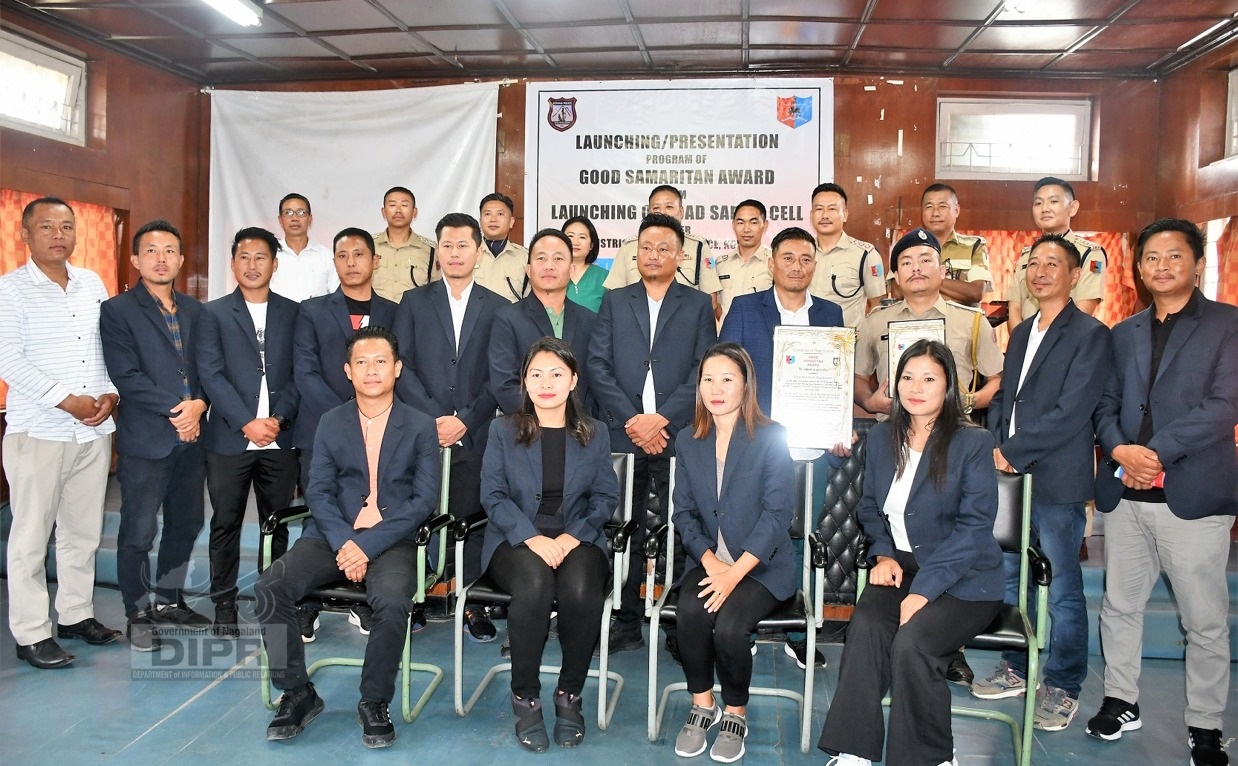 Sr. SP KOHIMA LAUNCHES GOOD SAMARITAN AWARD & ROAD SAFETY CELL UNDER DEF KOHIMA