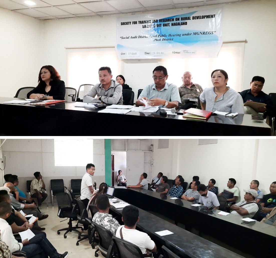 The 2 Phase District level Social Audit Public Hearing under MGNREGS at Phek