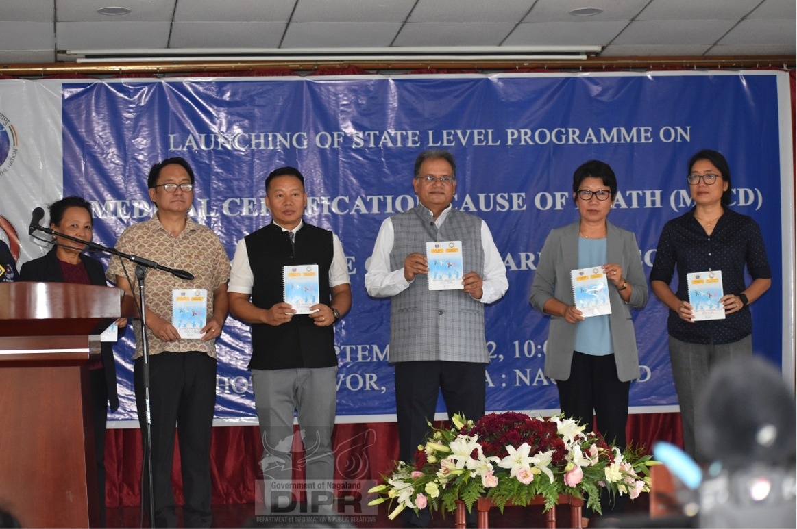 Chief Secretary launching the Training Manual for Doctors and Manual on Medical Certification Cause of Death