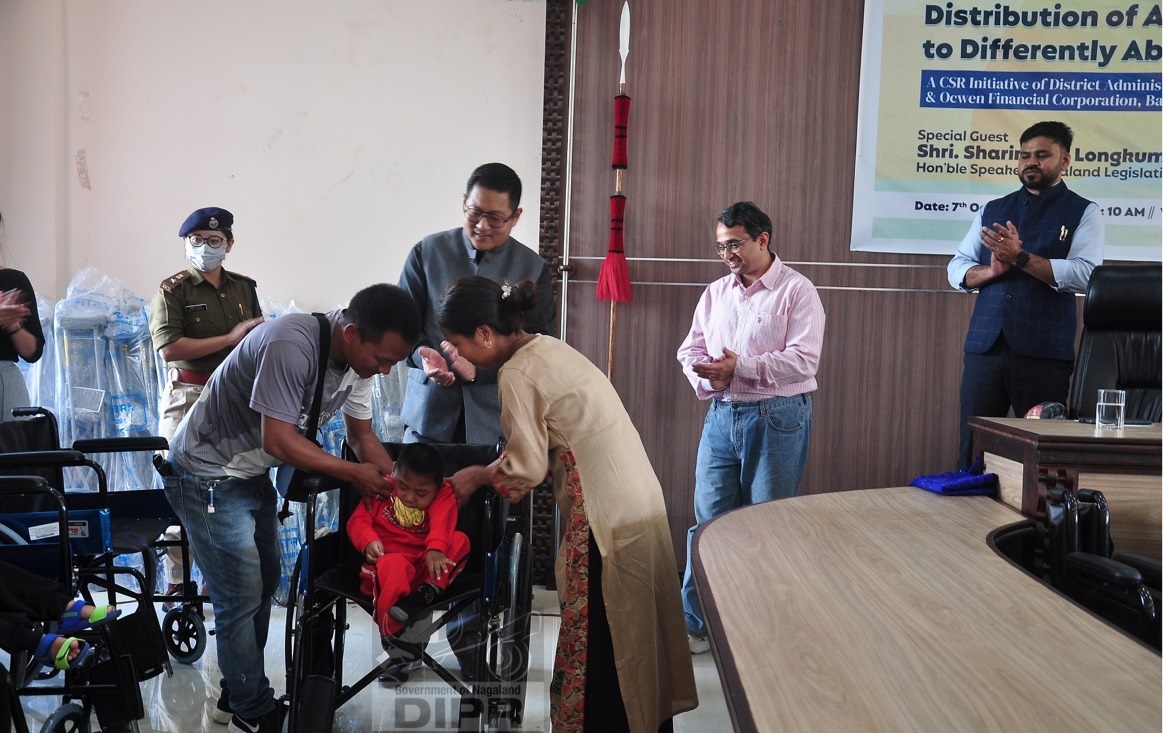 ASSISTIVE AIDS DISTRIBUTED TO PWDS IN MOKOKCHUNG
