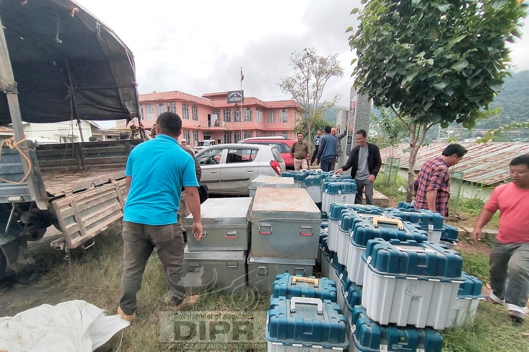 EVMs/VVPATs DELIVERED TO TSEMINYU