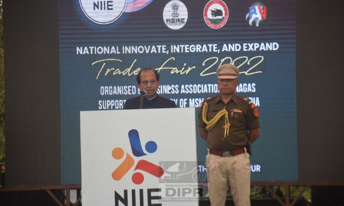 GOVERNOR INAUGURATES NATIONAL INTEGRATE INNOVATE EXPAND TRADE FAIR HELD AT DIMAPUR