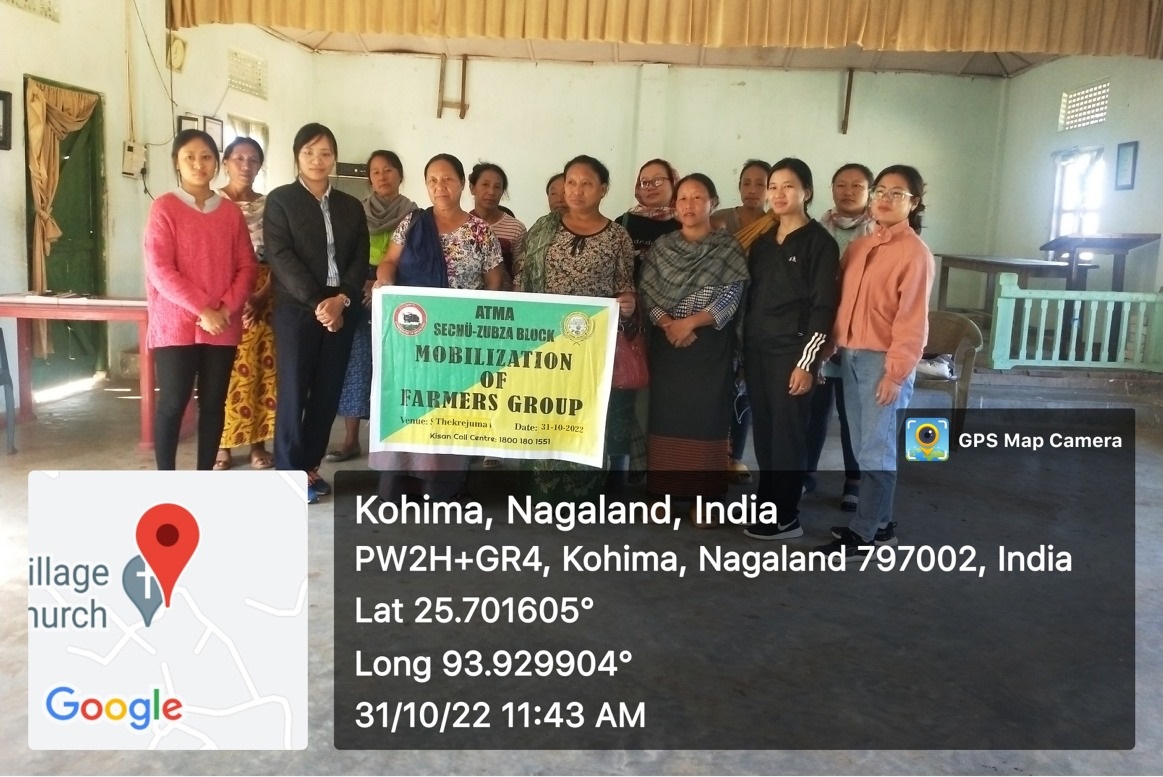 ATMA CONDUCTS FIELD DEMONSTRATION CUM MOBILIZATION OF FARMERS IN SECHÜ ZUBZA BLOCK