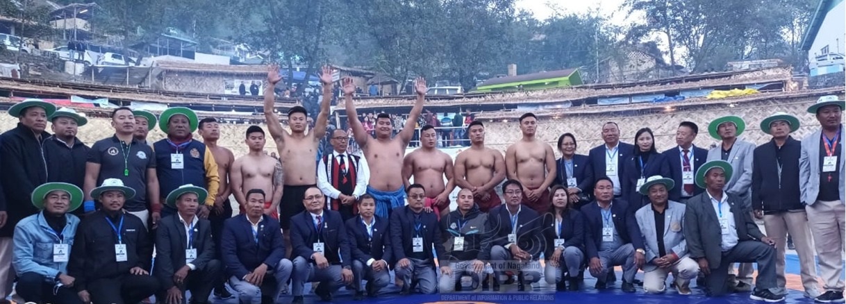KEZHASELU-O PIENYU WINS INTERNATIONAL HORNBILL NAGA WRESTLING CHAMPIONSHIP 2022