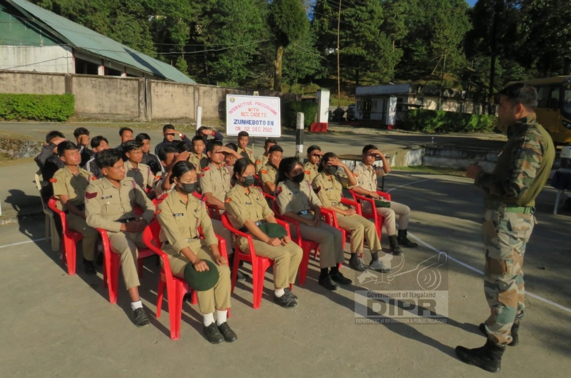 Motivational lecture for cadets of NCC at Zunheboto