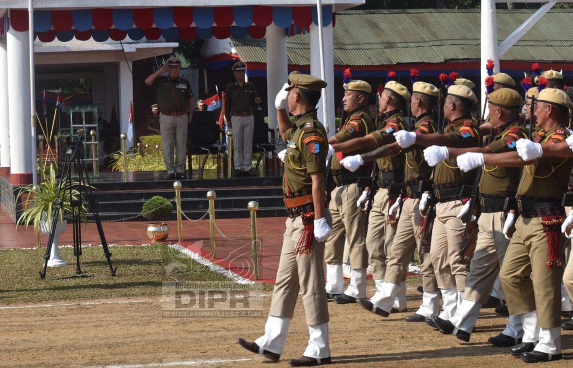 FAREWELL PARADE FOR T. JOHN LKR HELD AT THE NAPTC, CHUMUKEDIMA