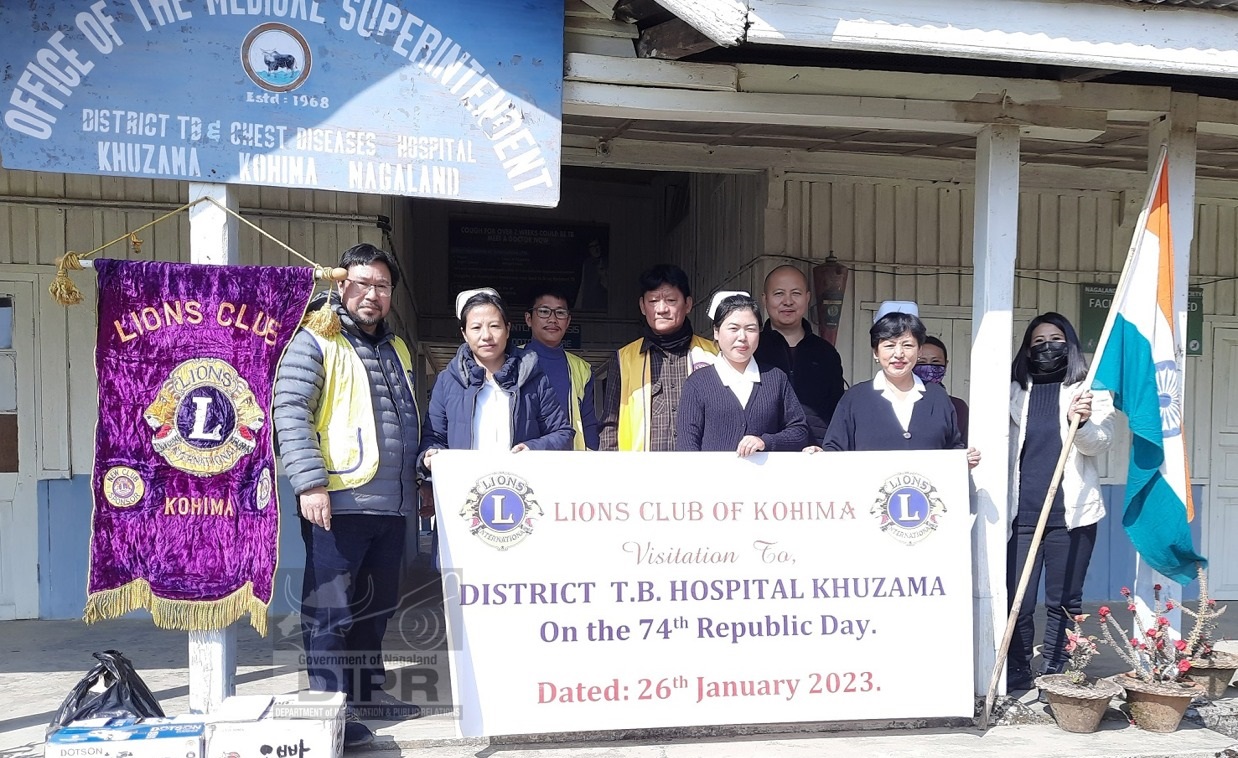 LIONS CLUB OF KOHIMA VISITS DISTRICT TB HOSPITAL KHUZAMA
