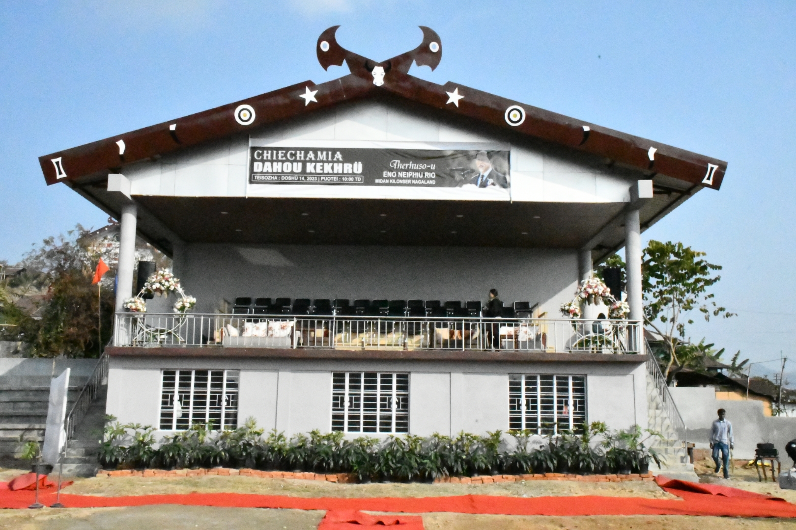 CM NEIPHIU RIO INAUGURATES CHIECHAMA VILLAGE AMPHITHEATER