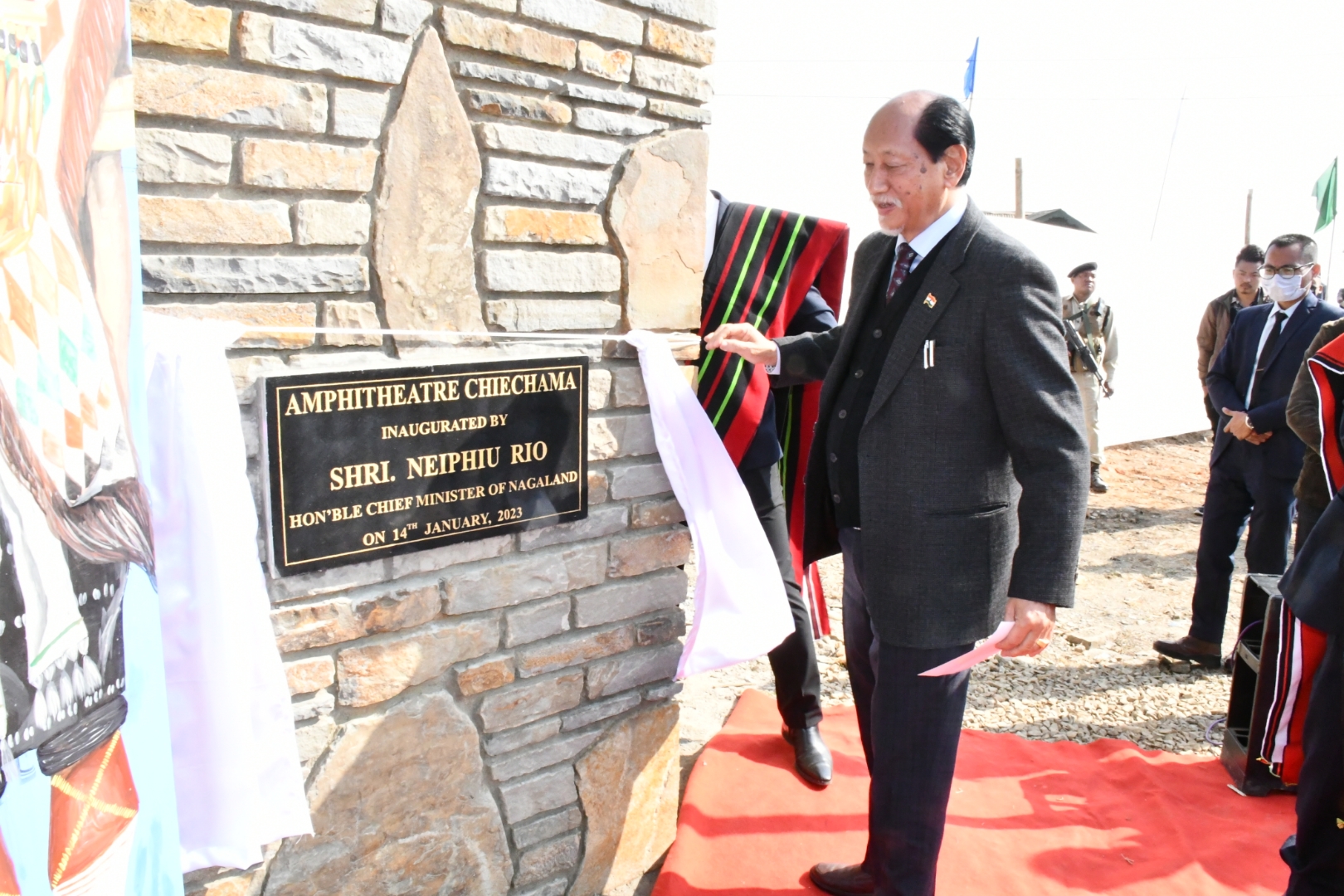 CM NEIPHIU RIO INAUGURATES CHIECHAMA VILLAGE AMPHITHEATER