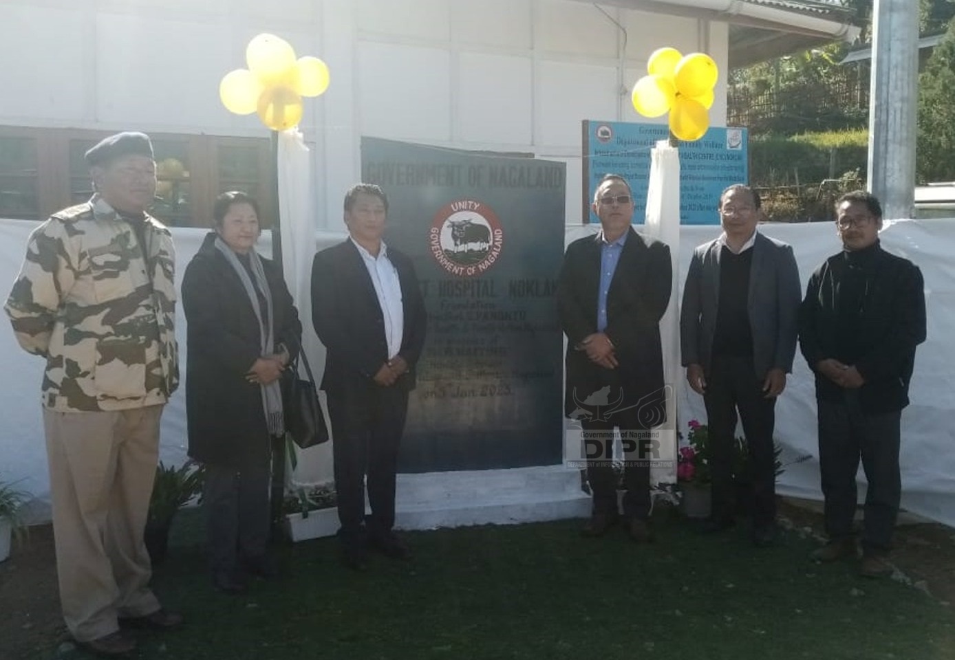UNVEILING OF DISTRICT HOSPITAL FOUNDATION STONE NOKLAK