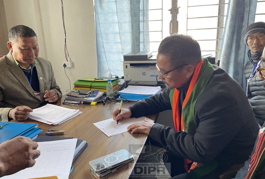 BJP candidate H Khehovi filed nomination Suruhuto