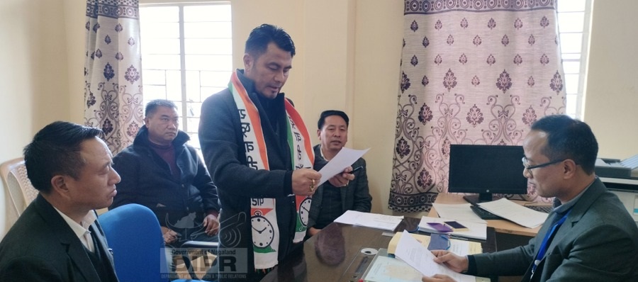 Er. Zale Neikha file nomination from Jakhama