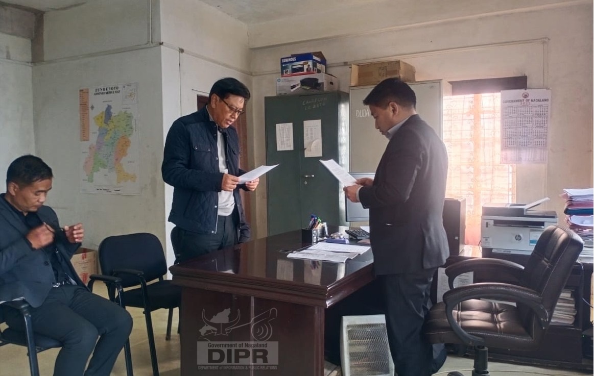 KT Sukhalu files nomination papers from Zunheboto