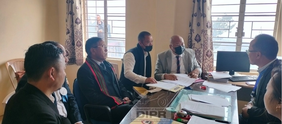 Kevipodi Sophie filing his nomination at Jakhama