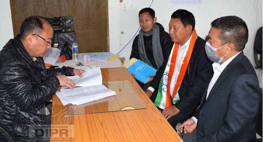 Namri Nchang file nomination from Peren