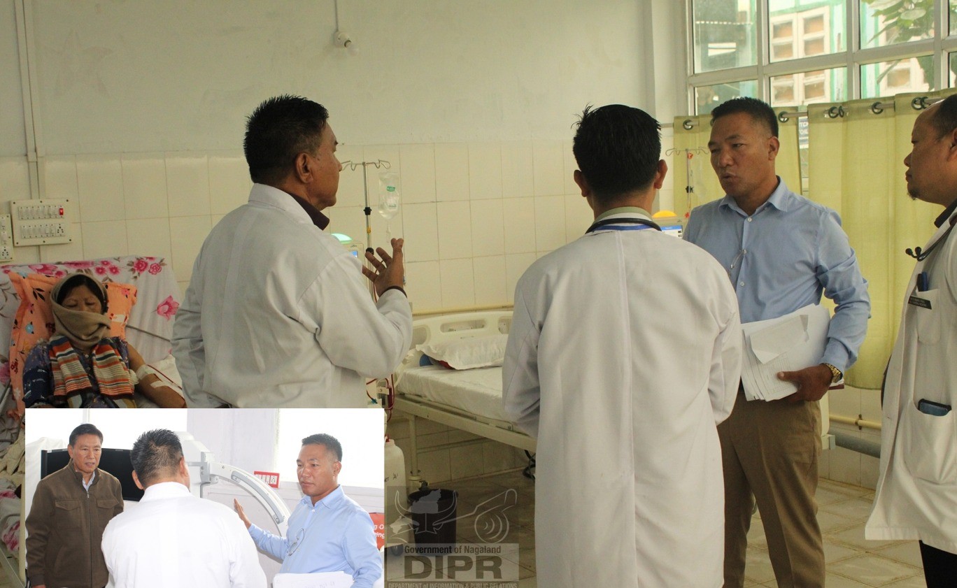 P. PAIWANG KONYAK VISITS HEZUKHU MEMORIAL DISTRICT HOSPITAL ZUNHEBOTO & HOLDS REVIEW MEETING