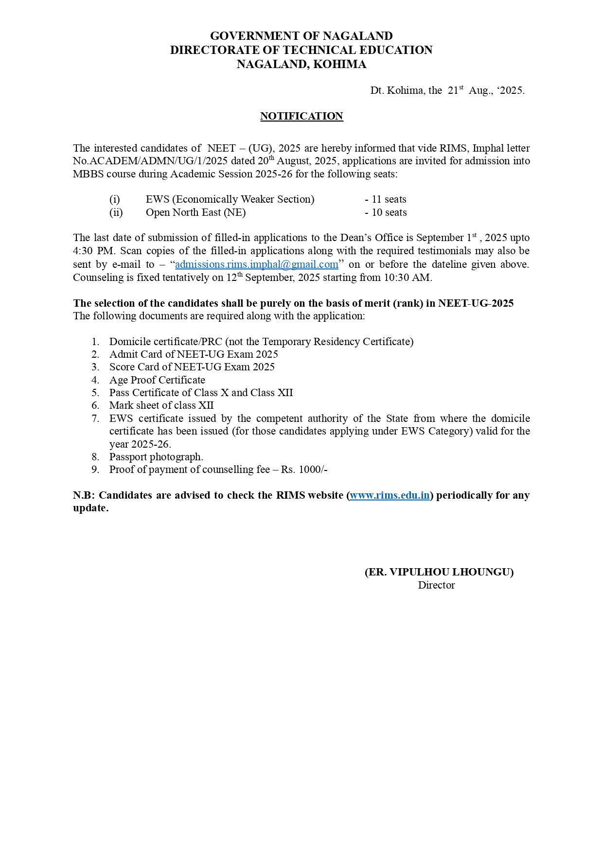 Notification-Technical-education