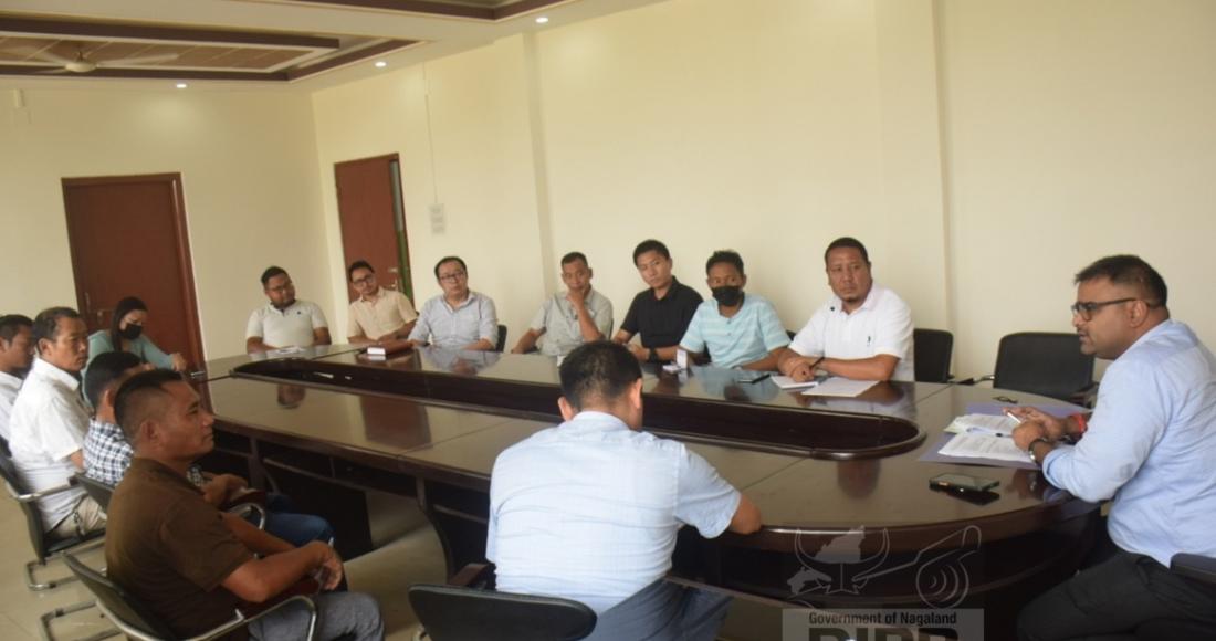 DC CHUMOUKEDIMA HOLDS MEETING WITH DEPARTMENTS IMPLEMENTING VARIOUS WELFARE SCHEMES