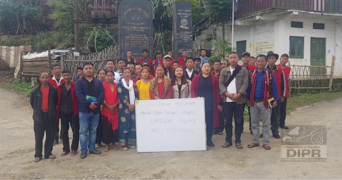 Sensitisation programme on making Gram Sabha Vibrant at Longching village