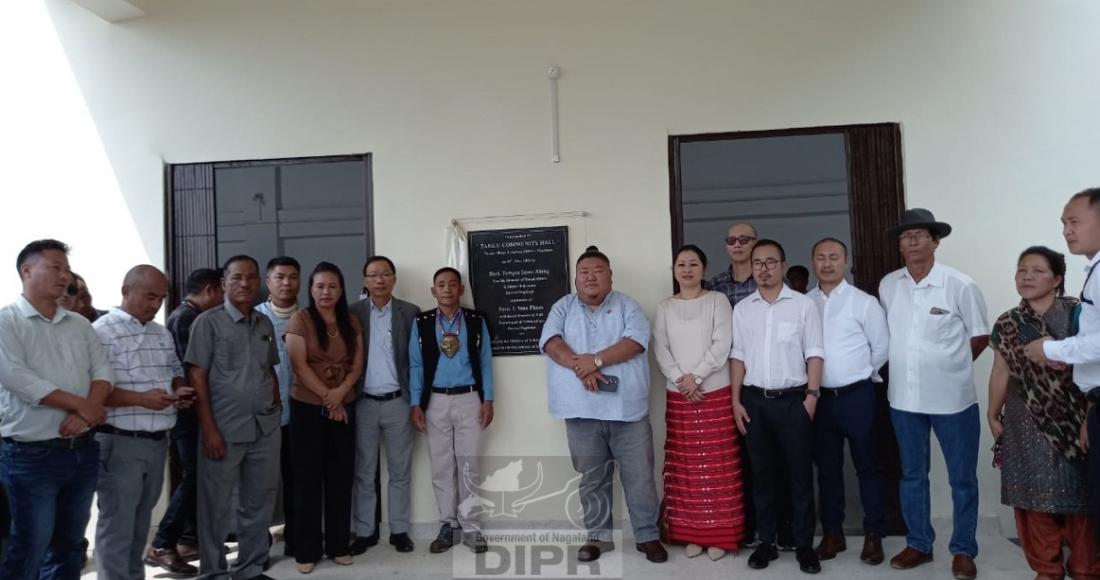 Temjen Imna Along inaugurates Community Hall at Tamlu village